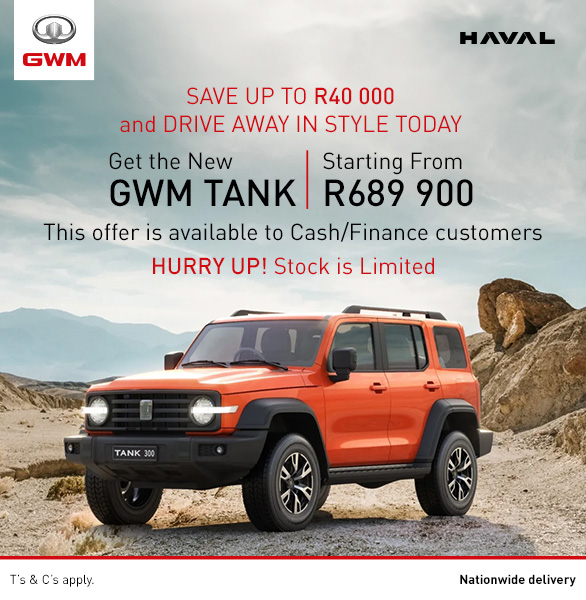 New GWM Tank From R689 900